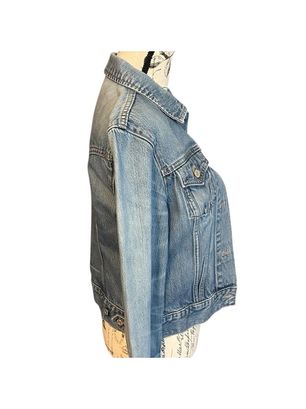 GAP Blue Jean Jacket Classic Design Size S - Picture 2 of 4